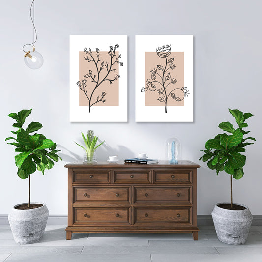 Abstract Floral Wall Art