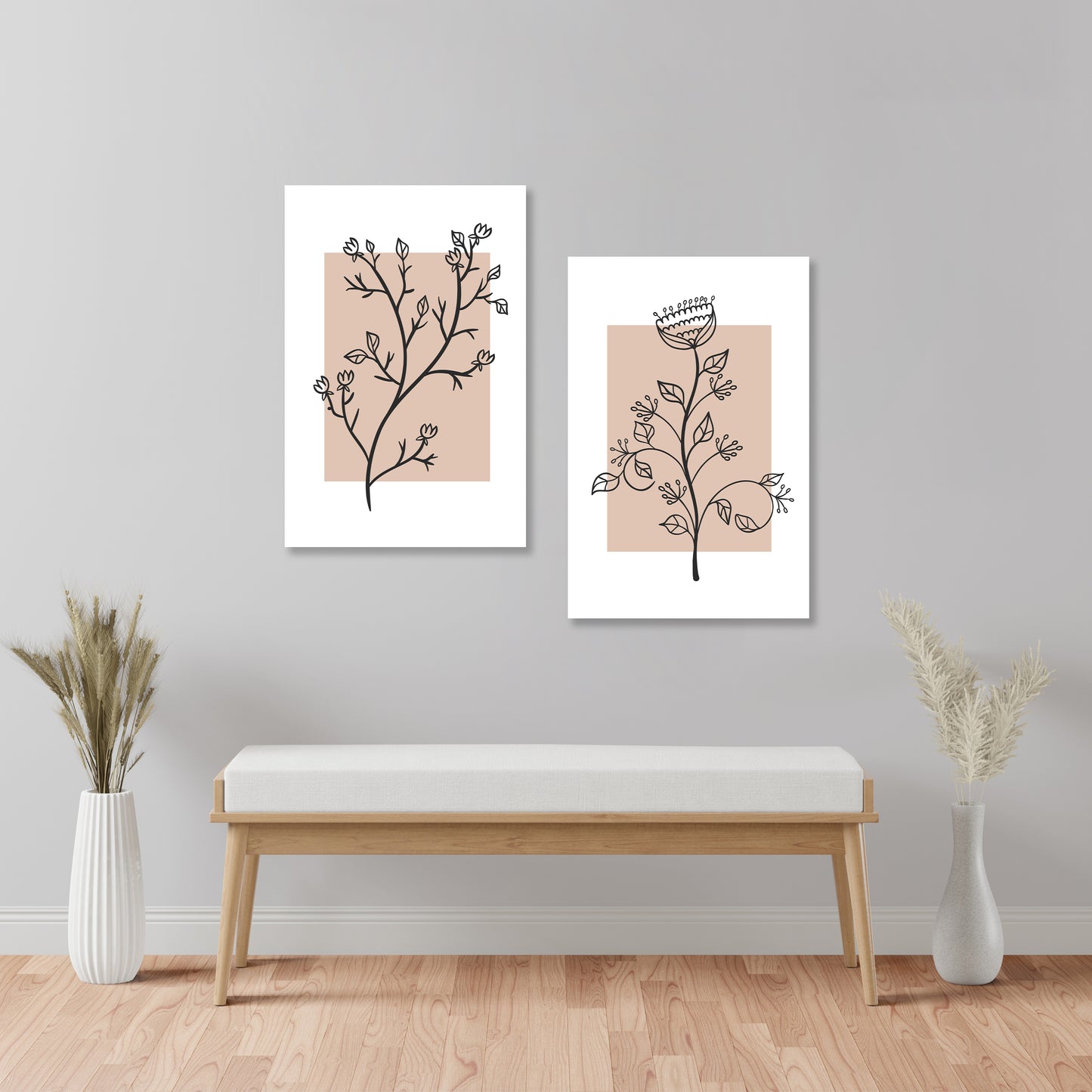 Abstract Floral Wall Art