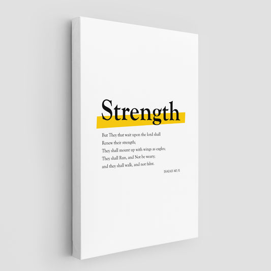 Isaiah 40:31 Strength but they that wait upon the lord