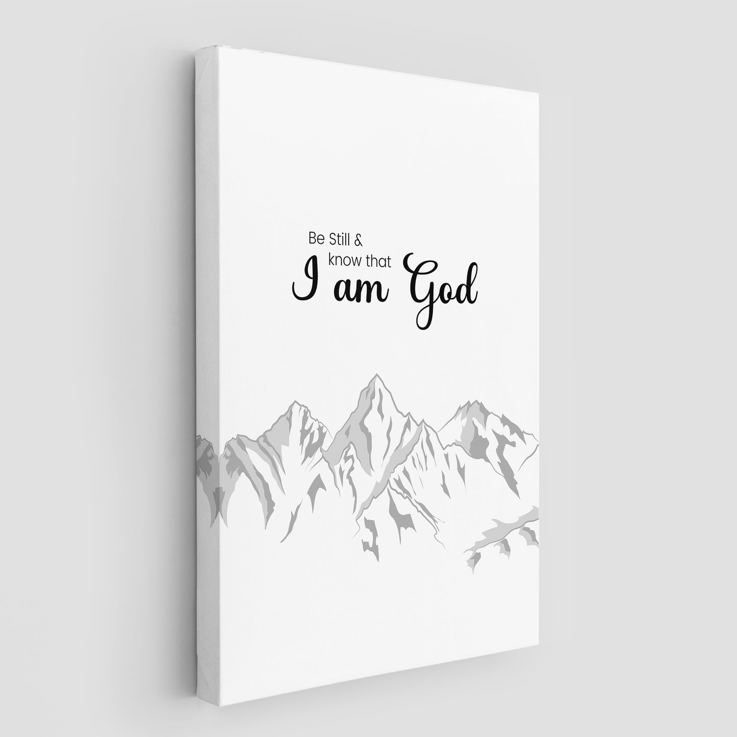 Psalm 46:10 - Be Still and know that I am God (Line Art)