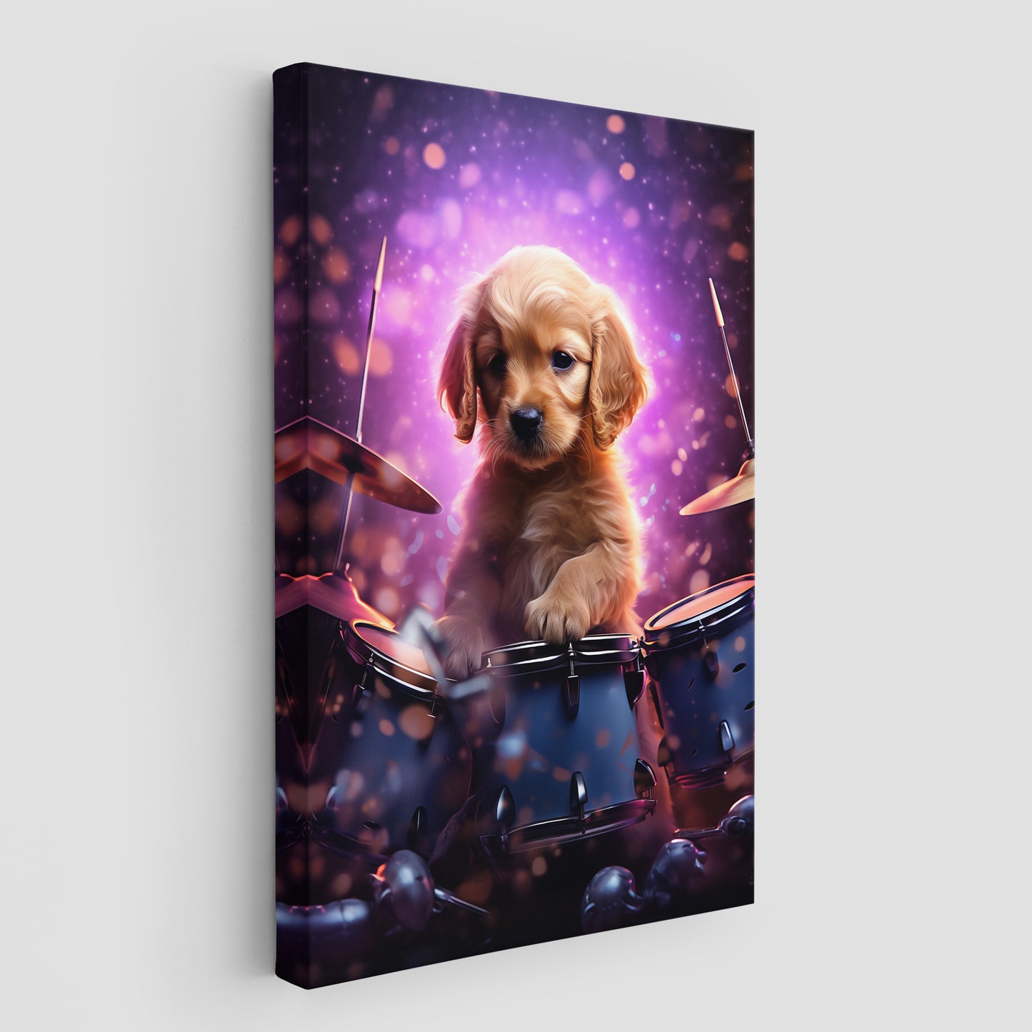 Puppy Drumming Wall Art