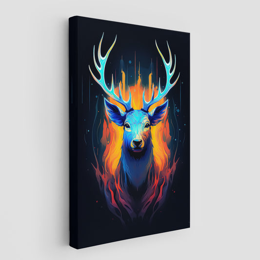 The Noble Elk Abstract Wall Art