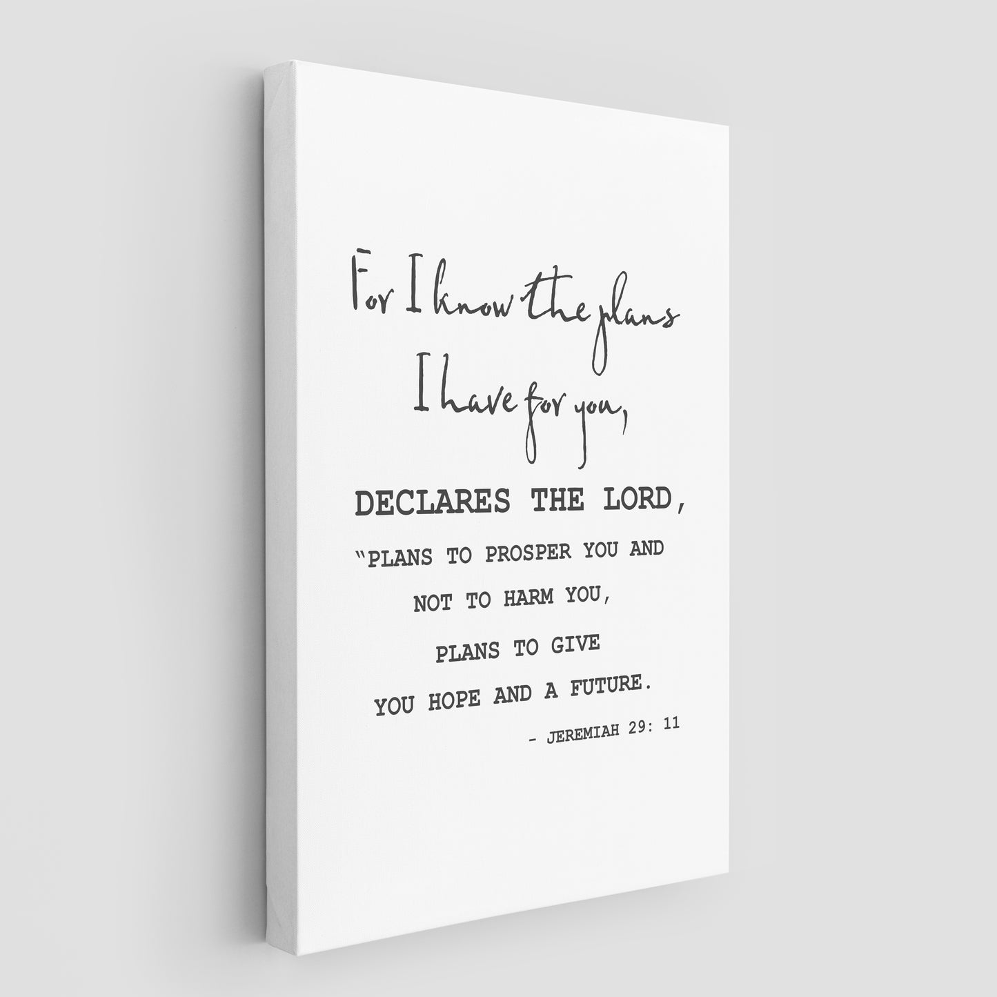 Jeremiah 29:11 - For I know the plans I have for you