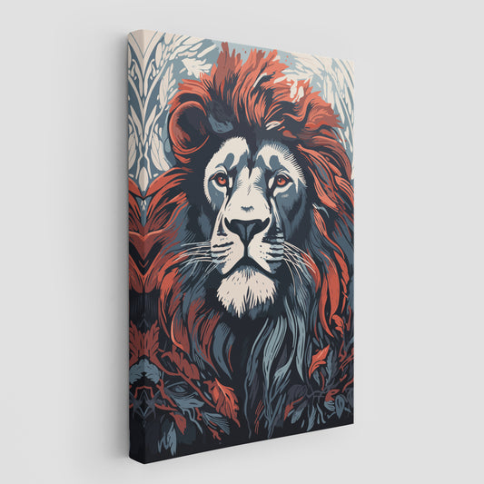 The Lion's Stoic Attitude Wall Art