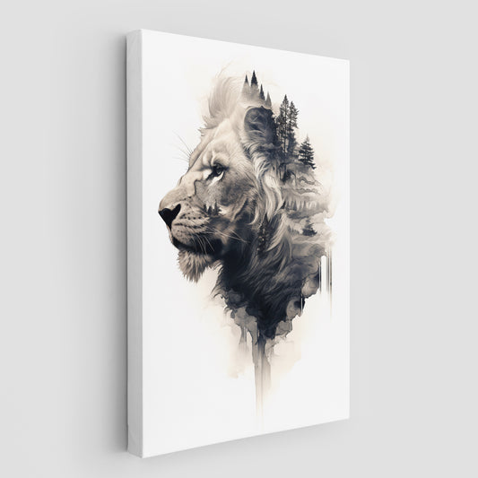 The Majestic of the Lion Wall Art