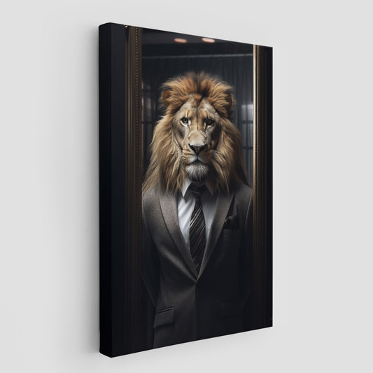 The Suited Lion Wall Art