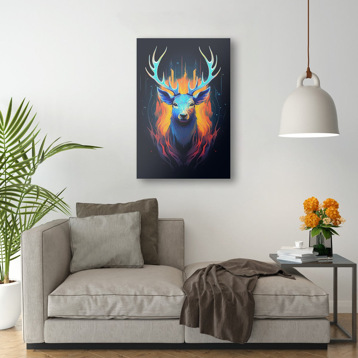 The Noble Elk Abstract Wall Art