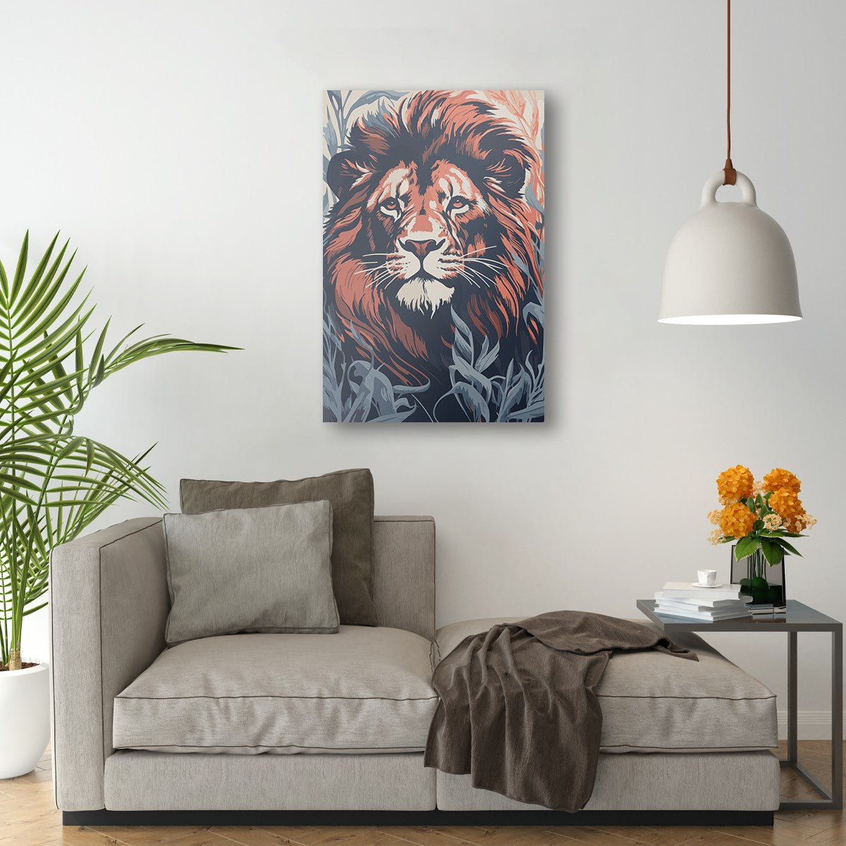 Commanding Authority Of Lion Wall Art