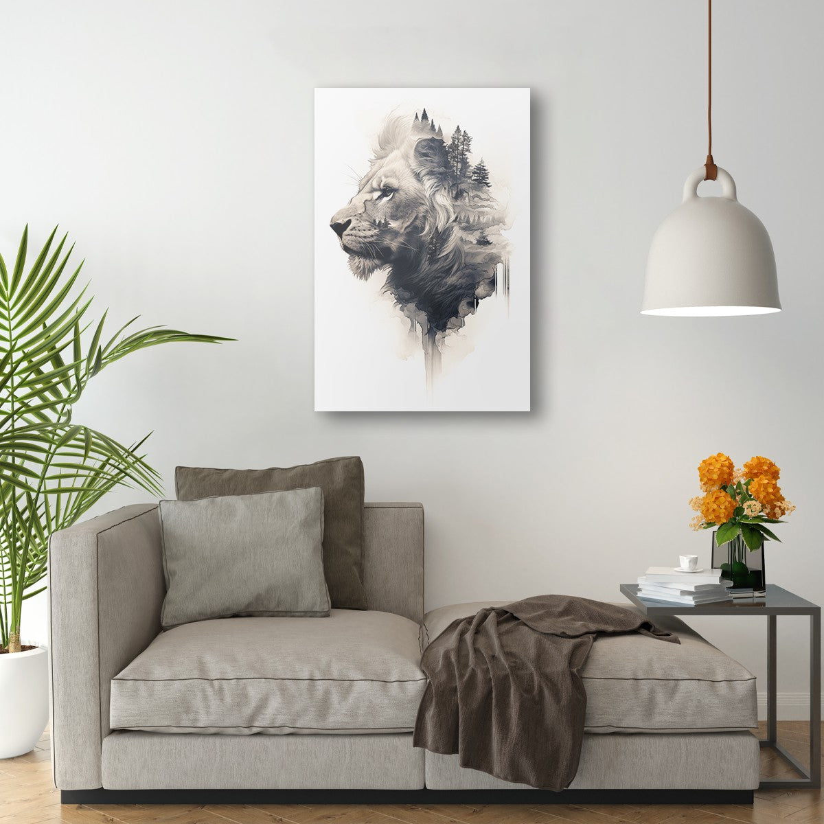 The Majestic of the Lion Wall Art