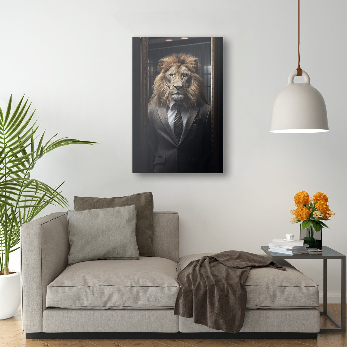 The Suited Lion Wall Art
