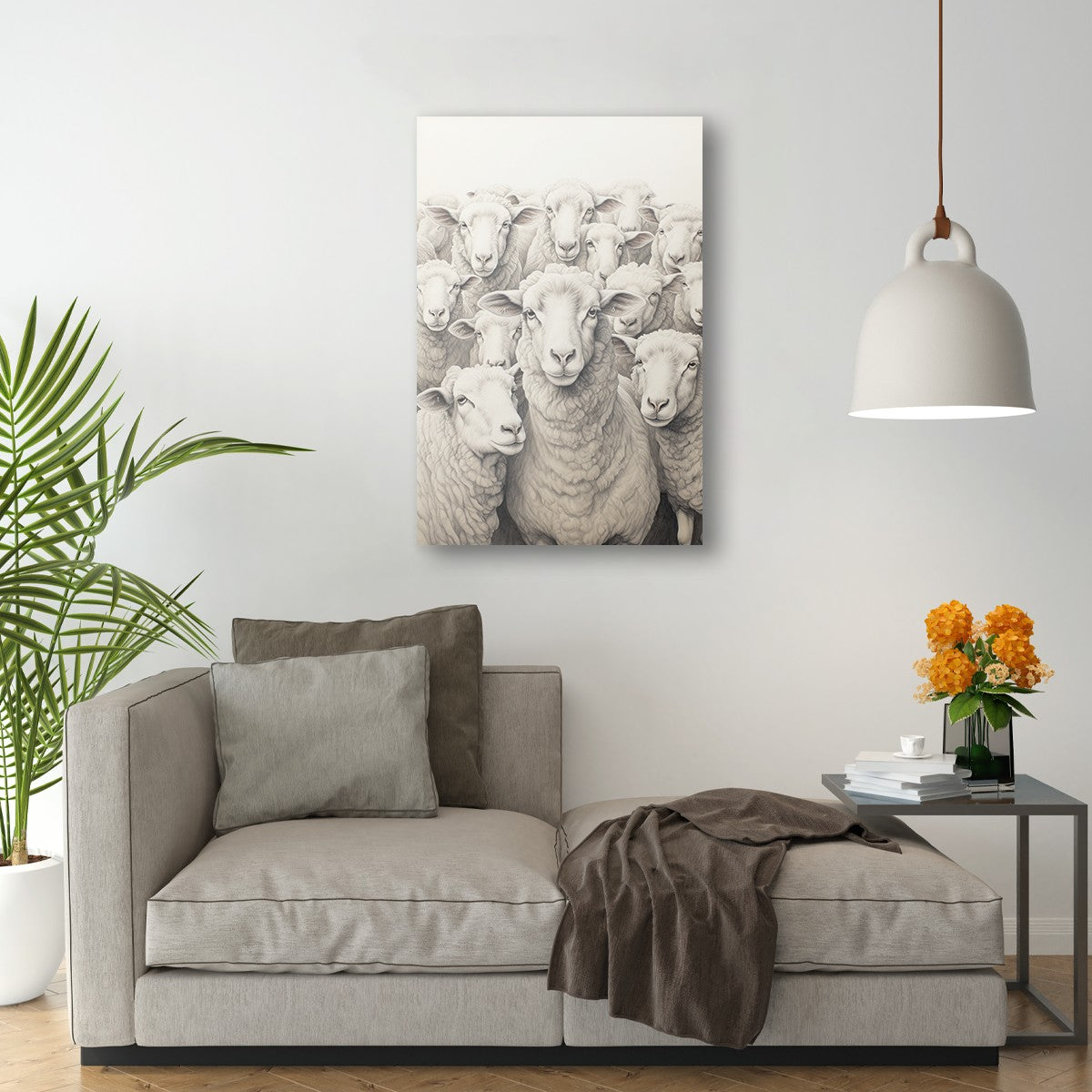 Flock Of Sheep Wall Art