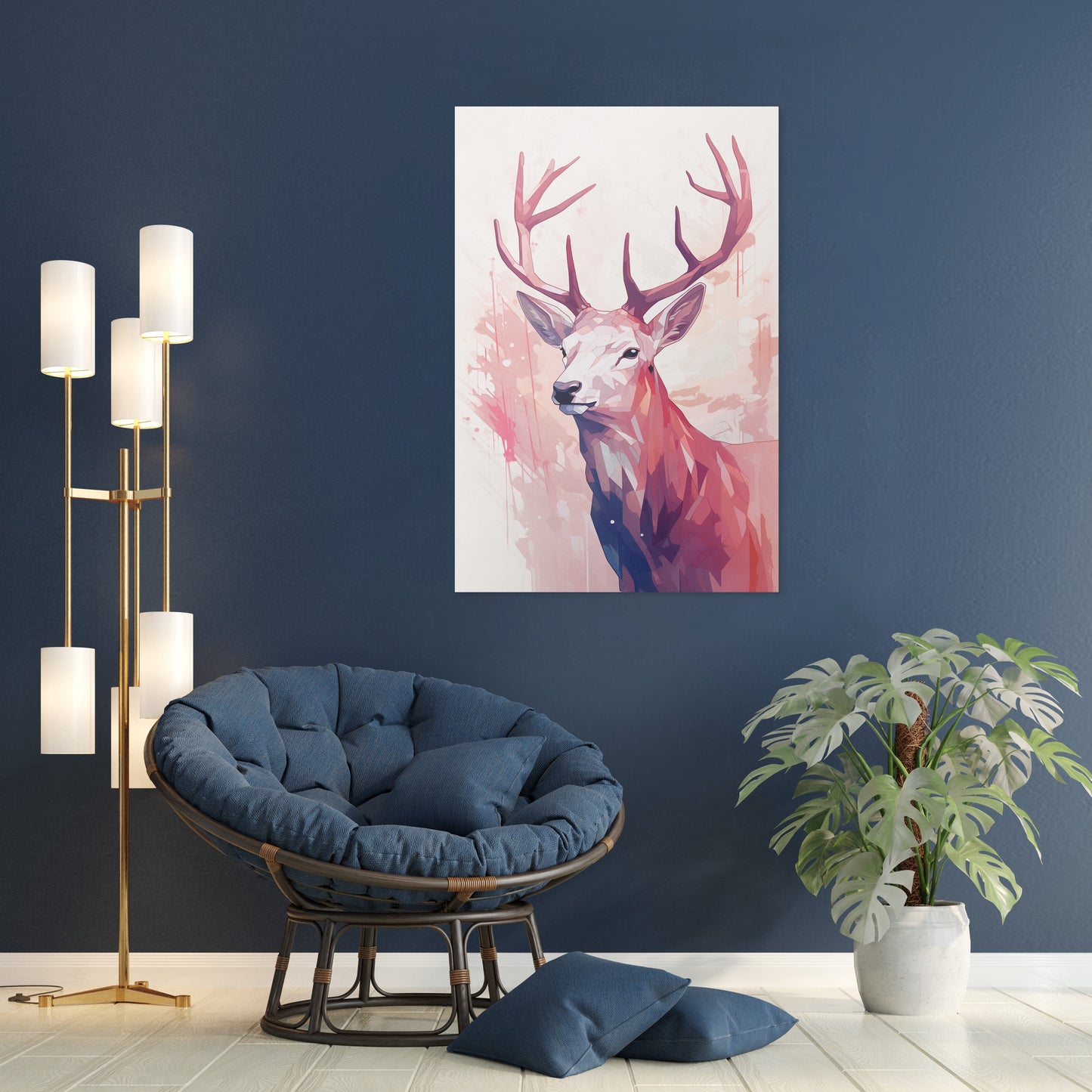 Elk Abstract Wall Art