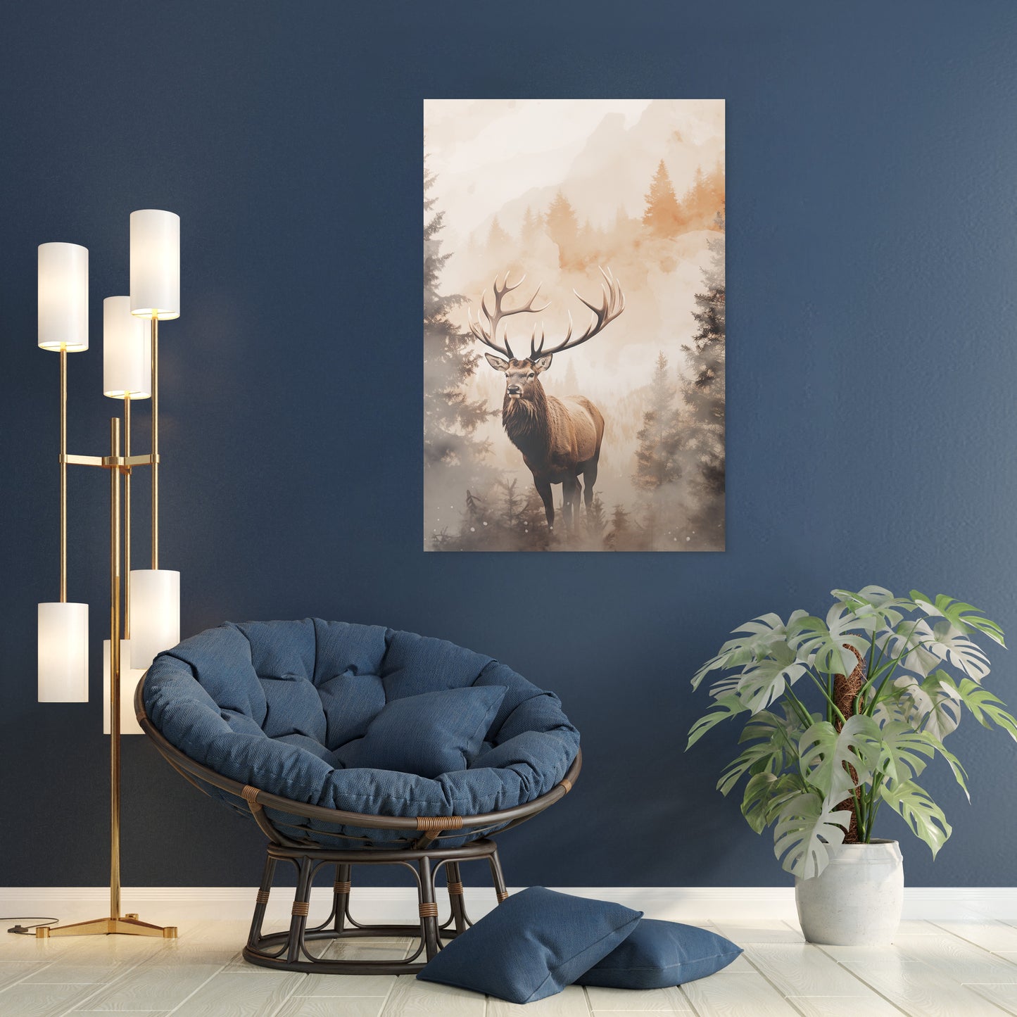 The Forest Elk Wall Art