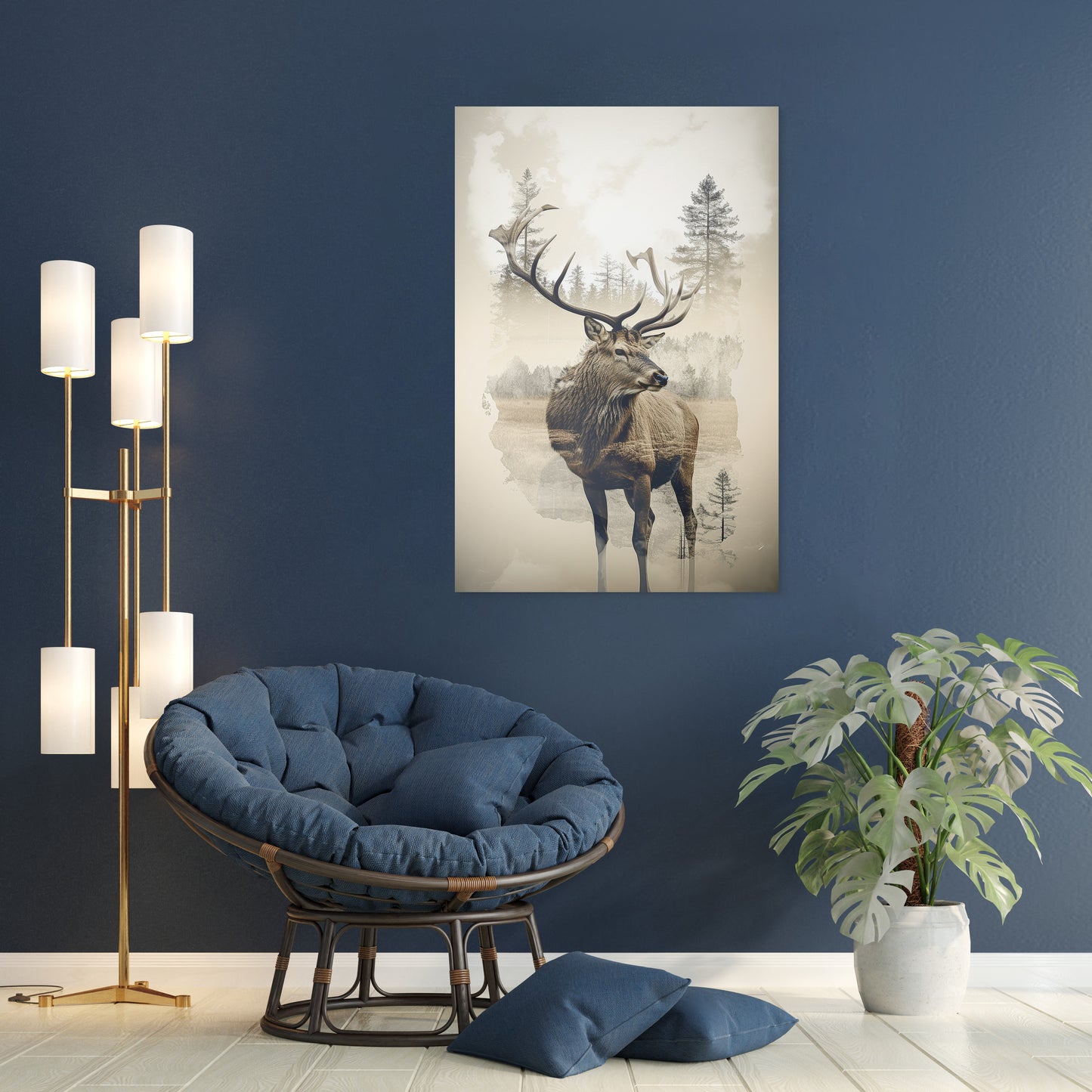 Elk and Wilderness Wall Art