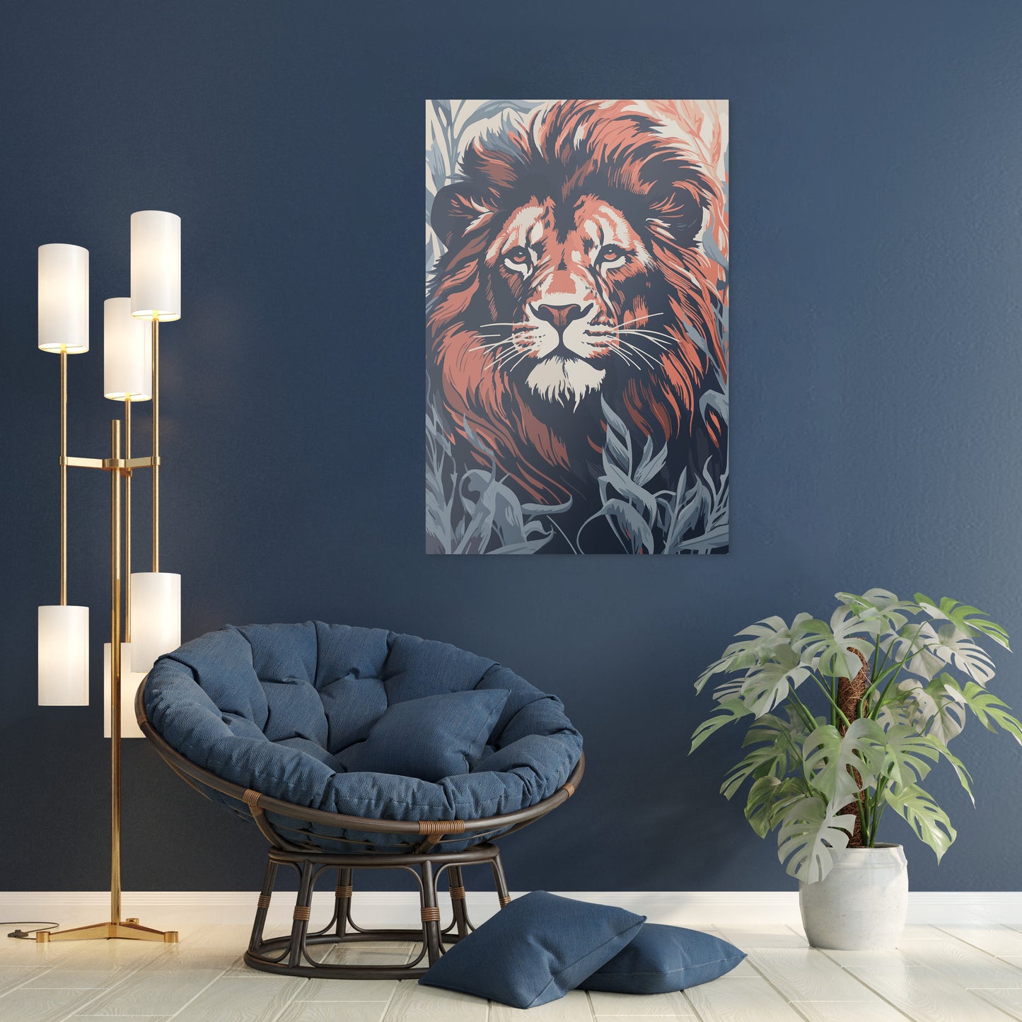 Commanding Authority Of Lion Wall Art