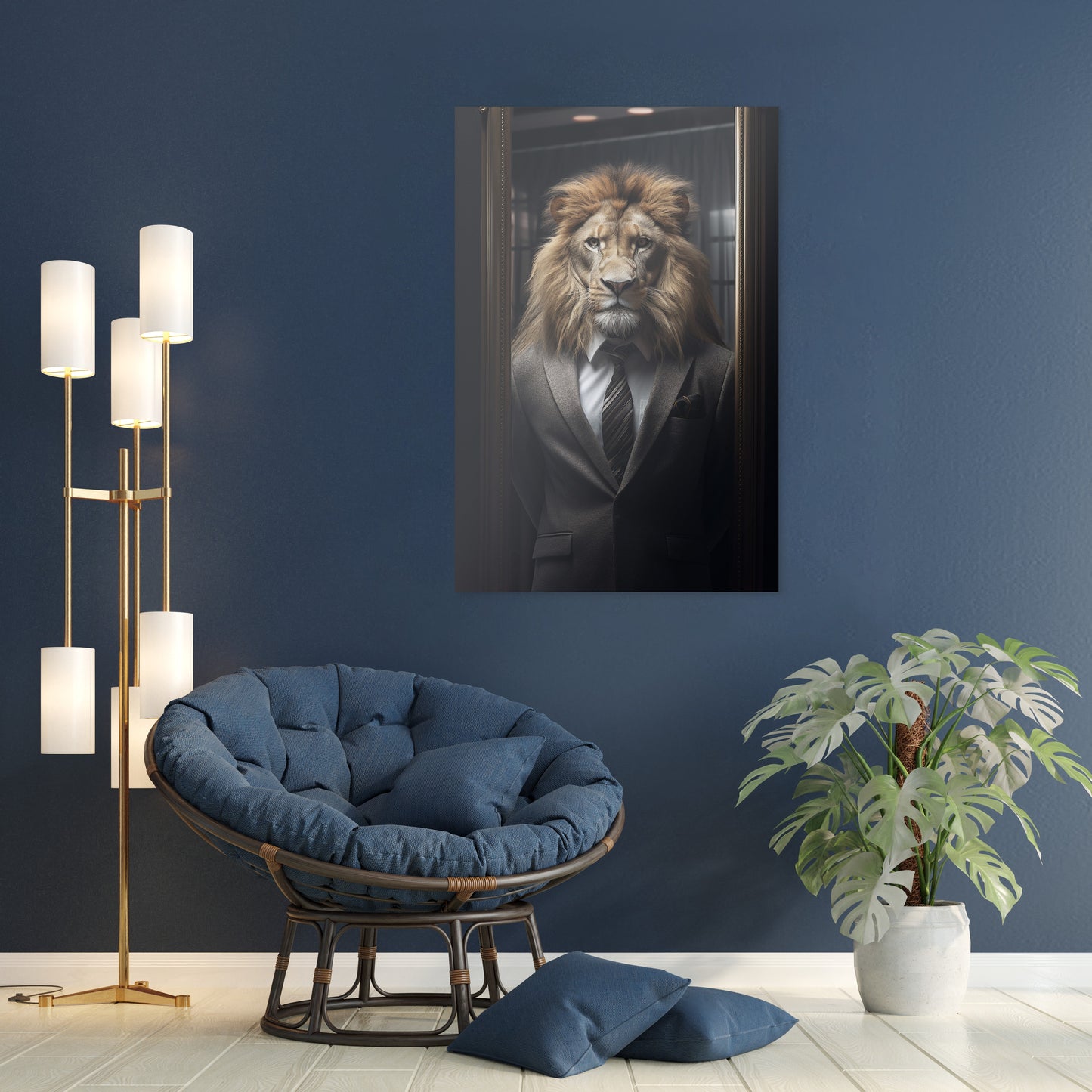 The Suited Lion Wall Art