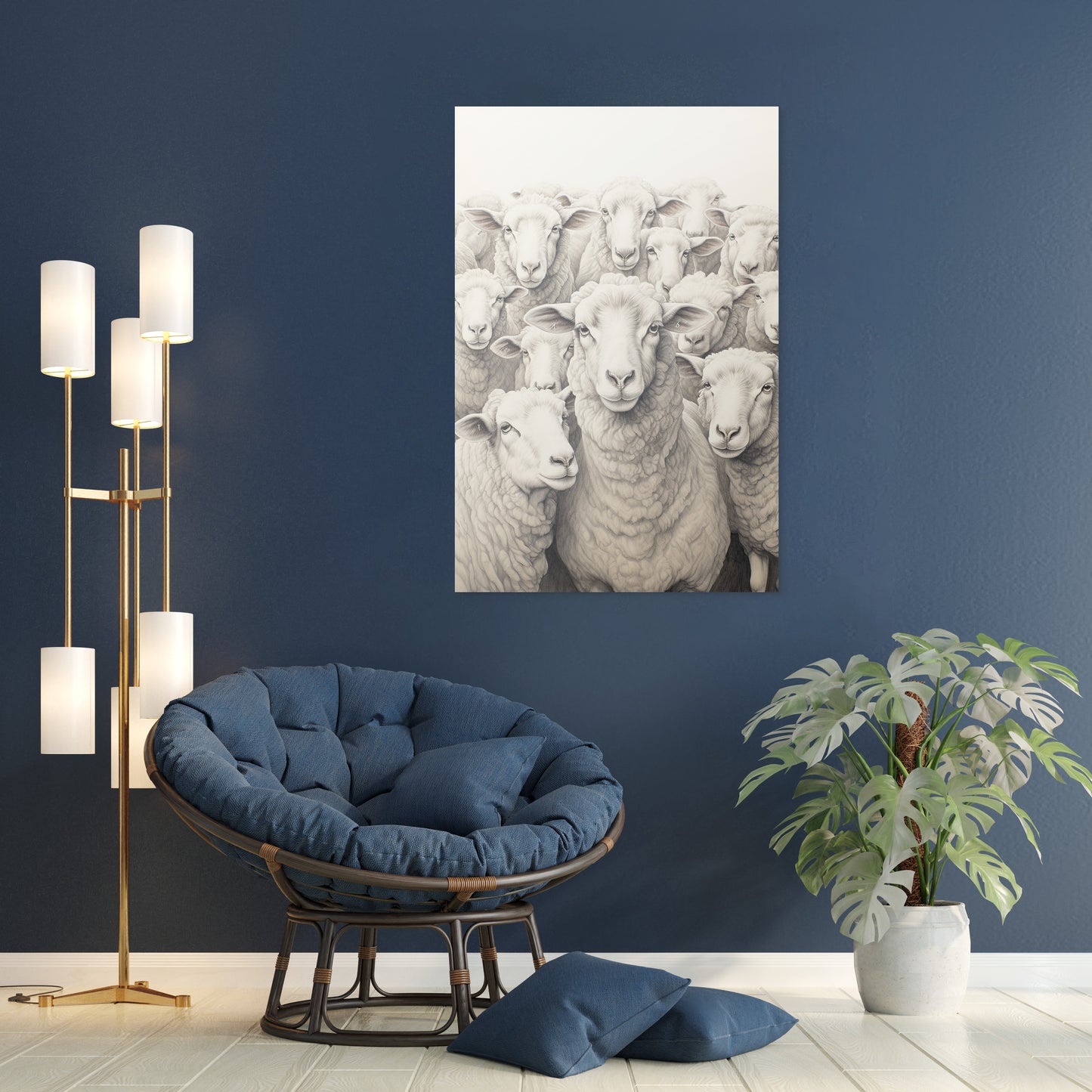 Flock Of Sheep Wall Art