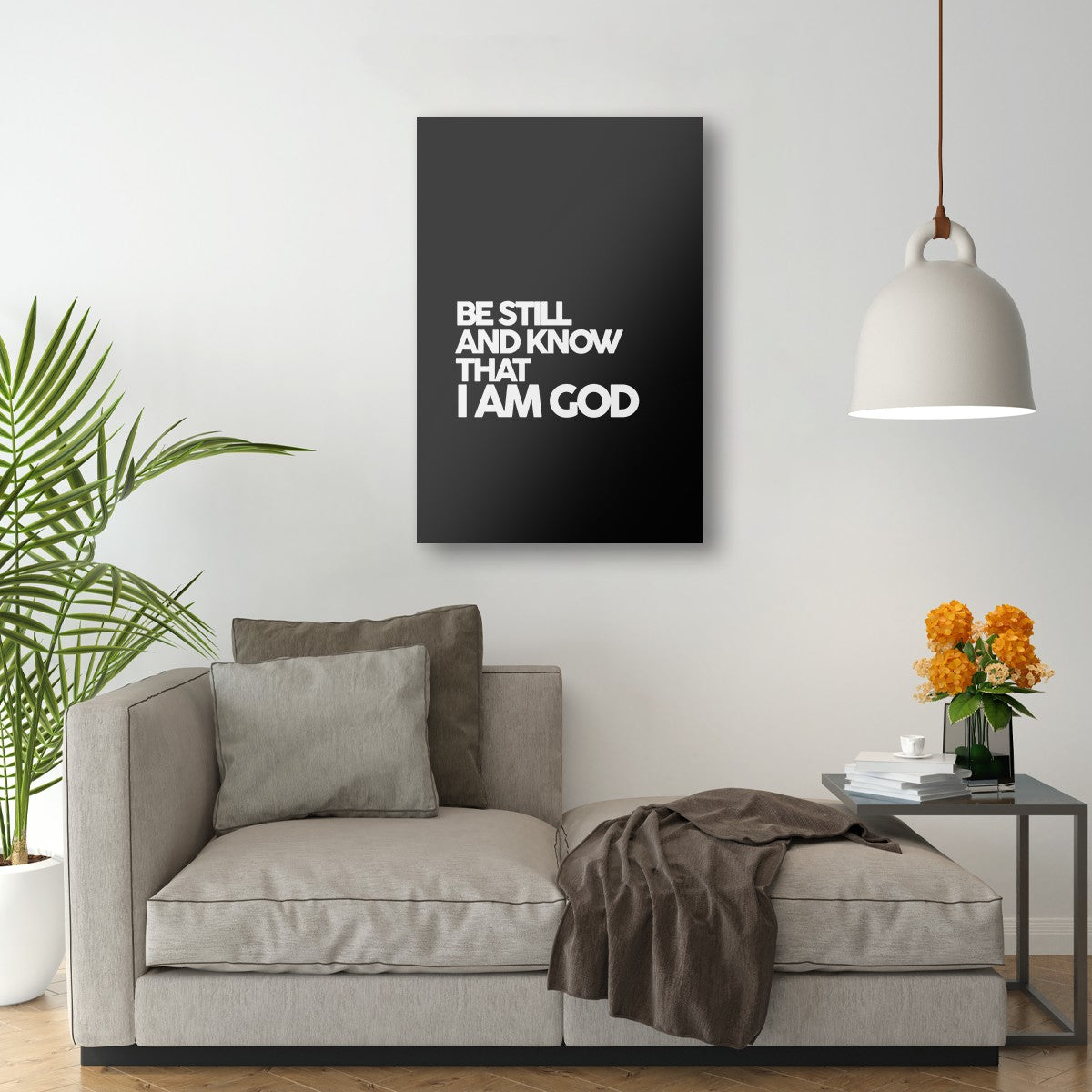 Psalm 46:10 - Be Still and know that I am God (Black)