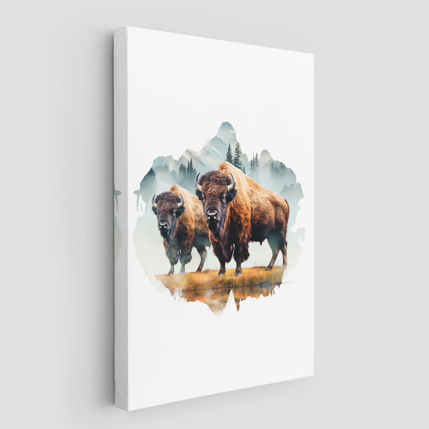 Bison In Wild Wall Art