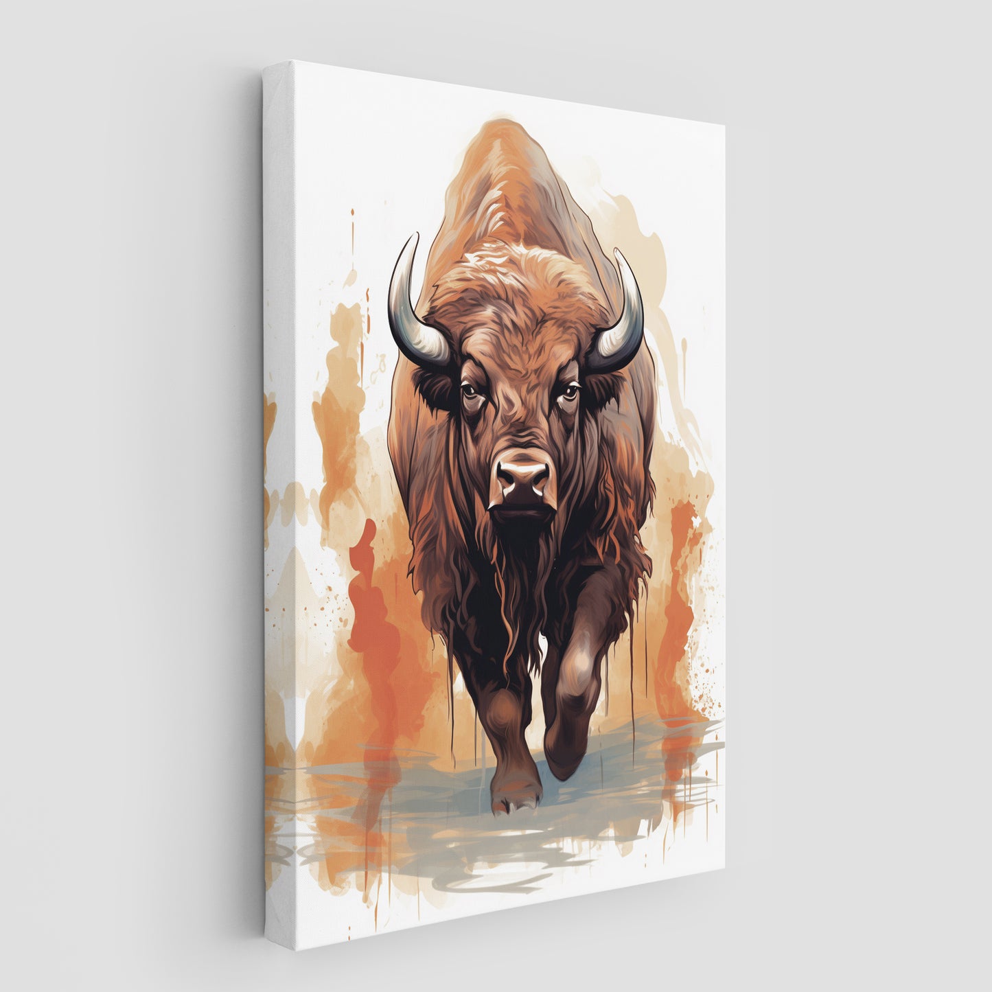 The Ferocious Bison Wall Art