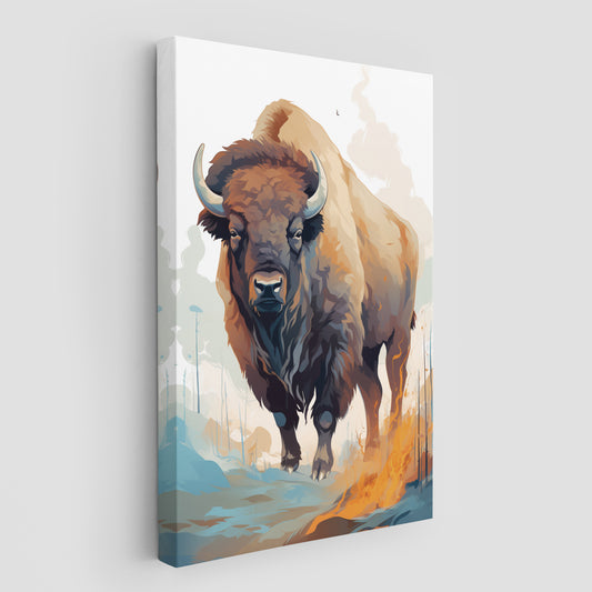 Bison in Colors Wall Art