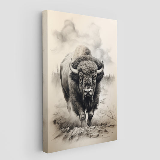 Bison In Hayden Valley