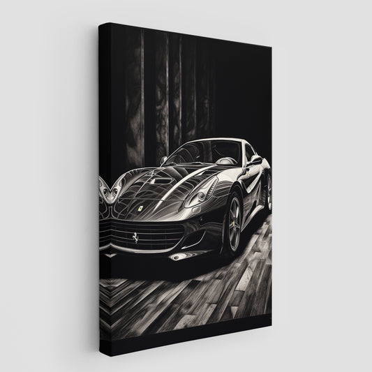 Car in Black Wall Art