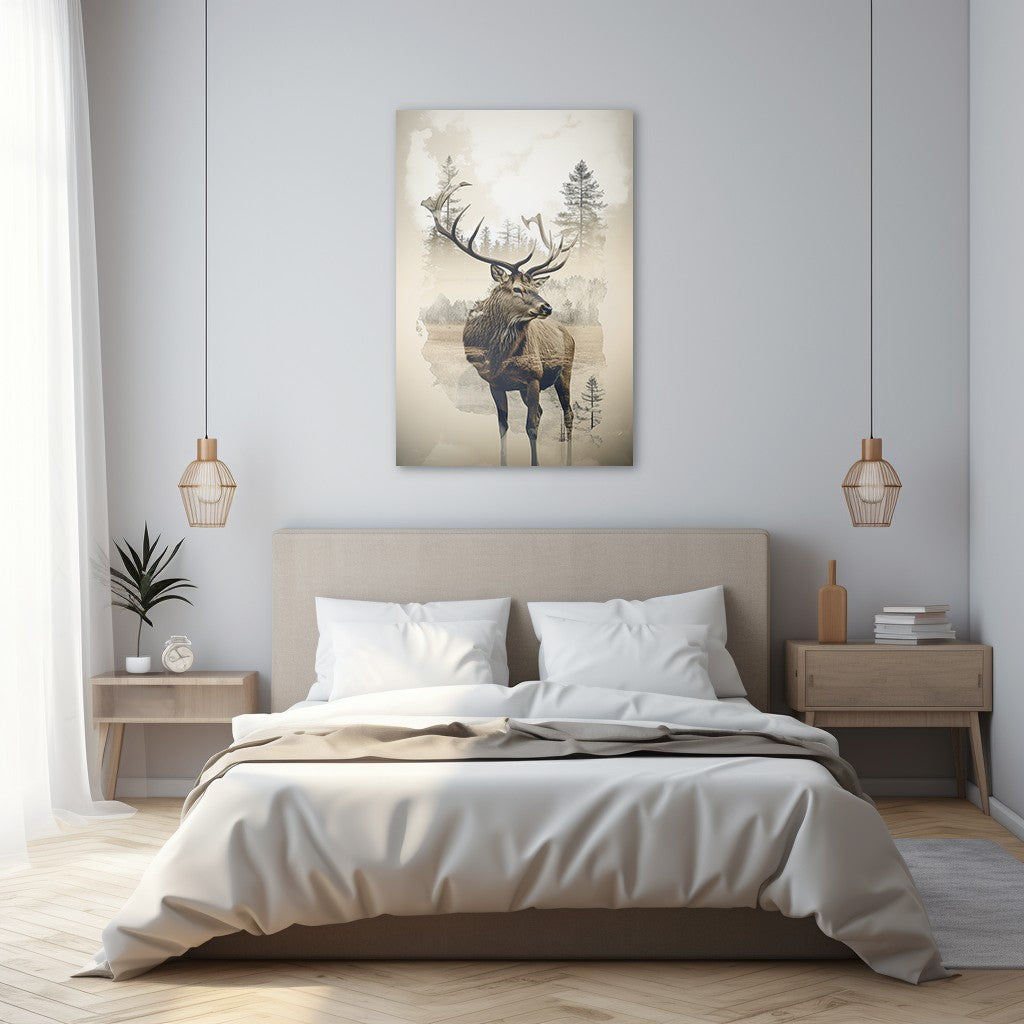 Elk and Wilderness Wall Art