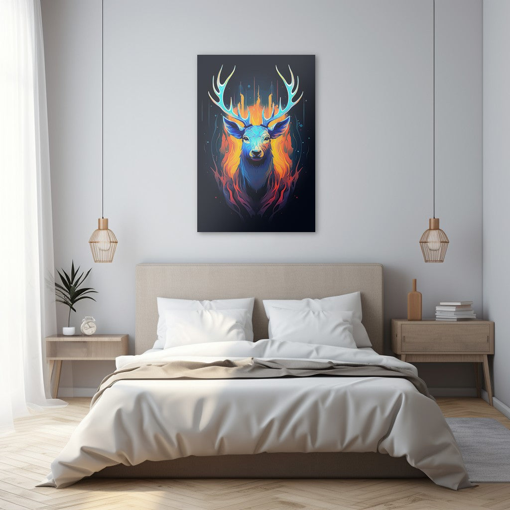 The Noble Elk Abstract Wall Art