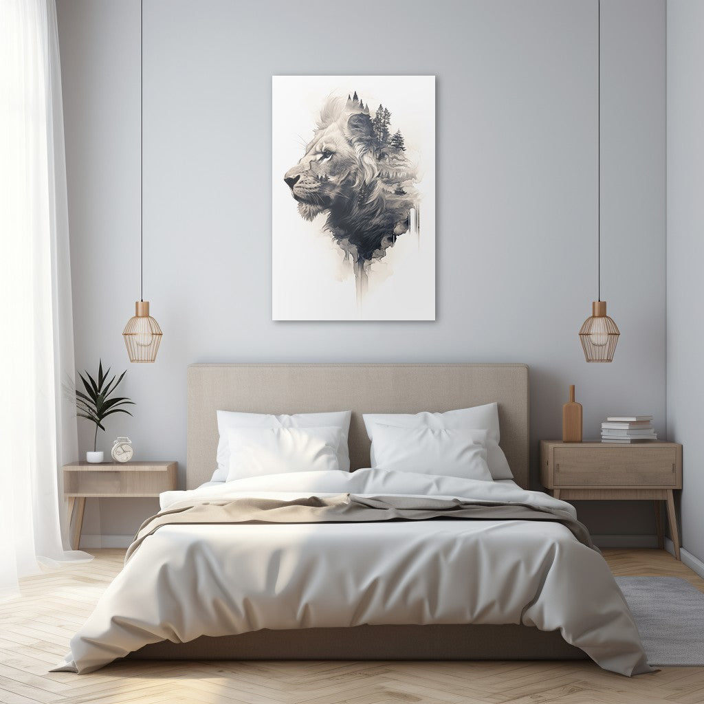 The Majestic of the Lion Wall Art