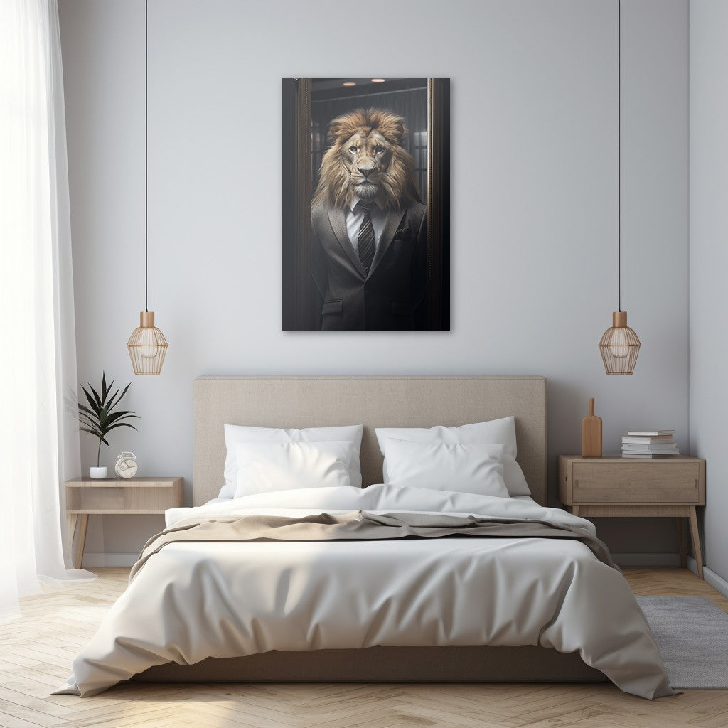 The Suited Lion Wall Art