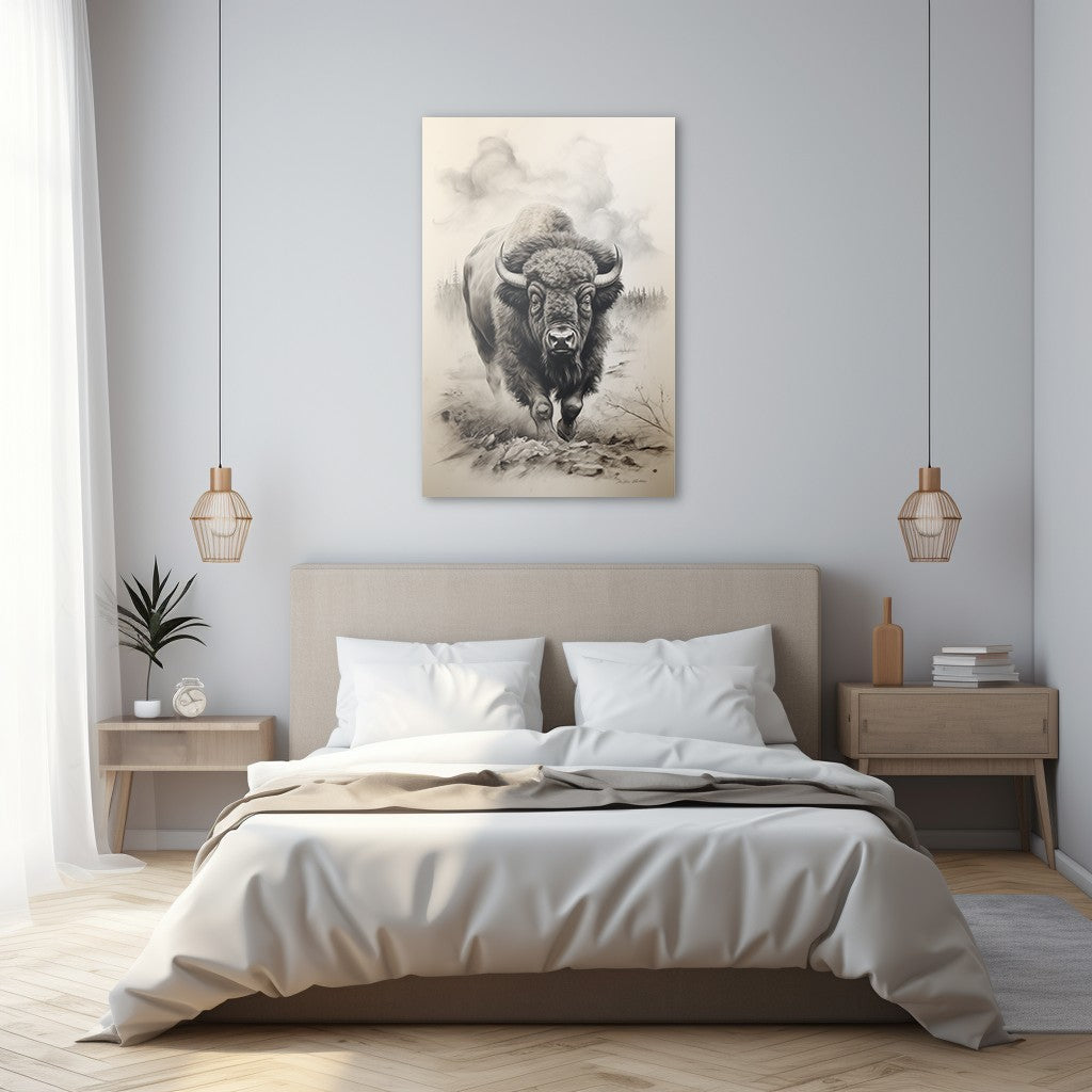 Bison In Hayden Valley