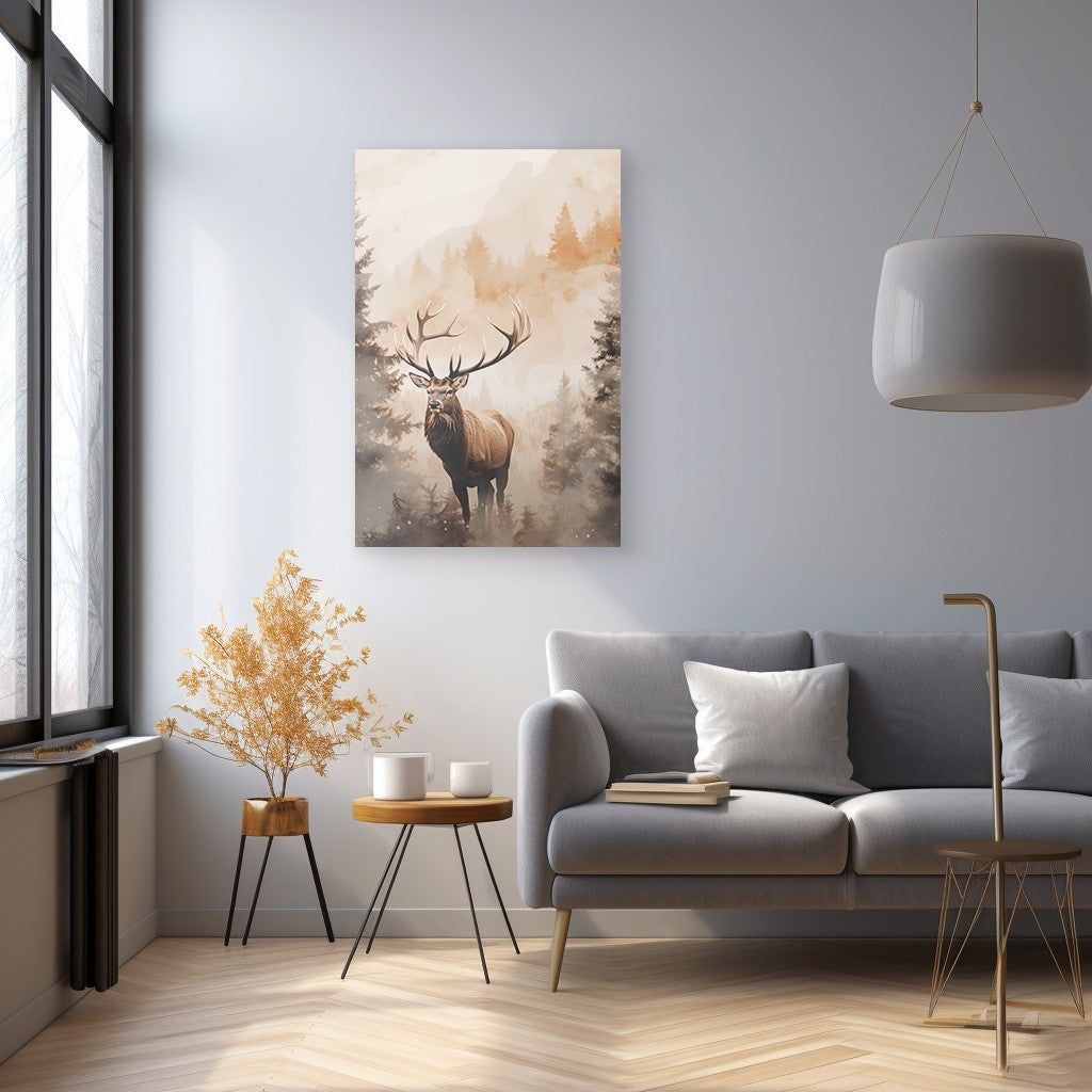 The Forest Elk Wall Art