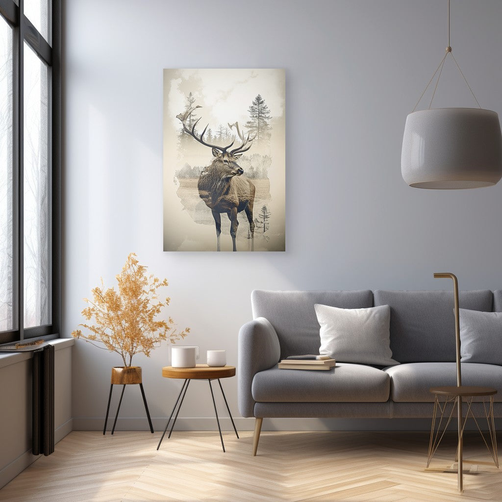 Elk and Wilderness Wall Art