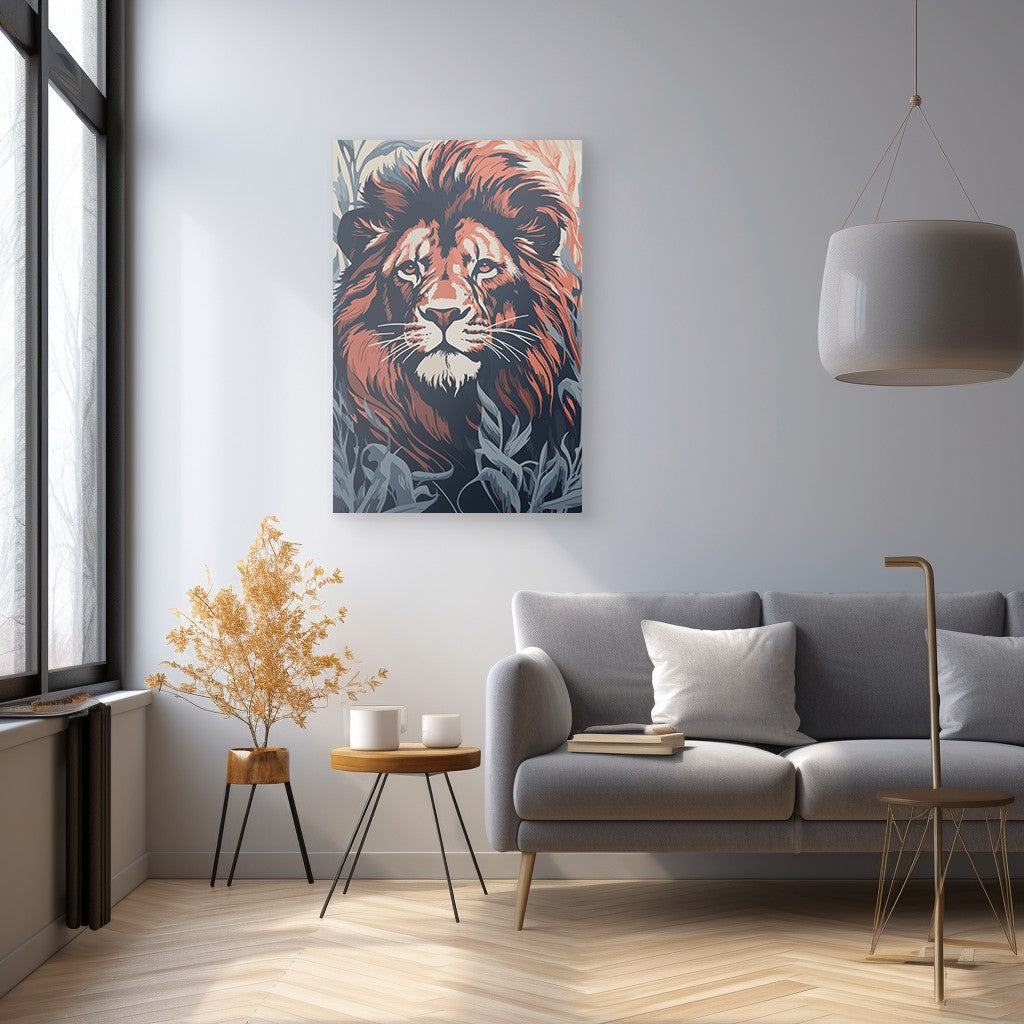 Commanding Authority Of Lion Wall Art