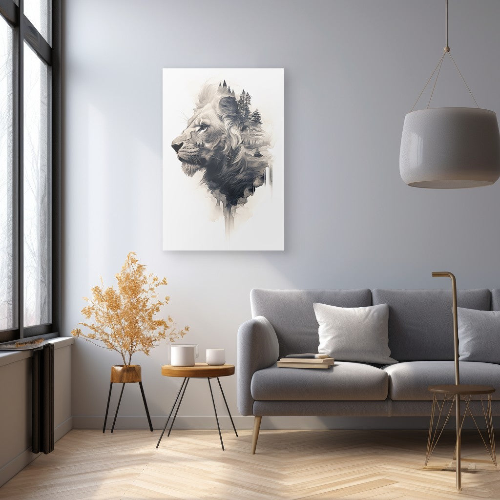 The Majestic of the Lion Wall Art