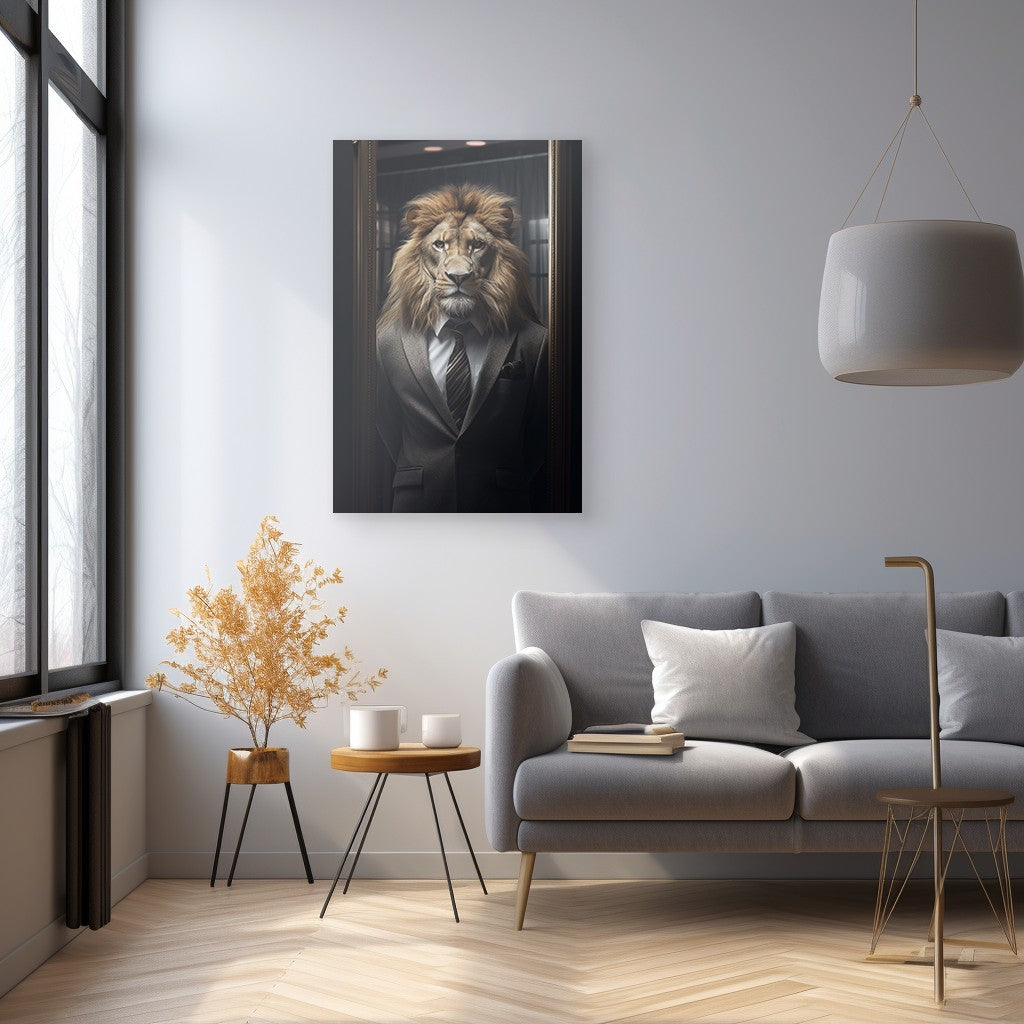 The Suited Lion Wall Art