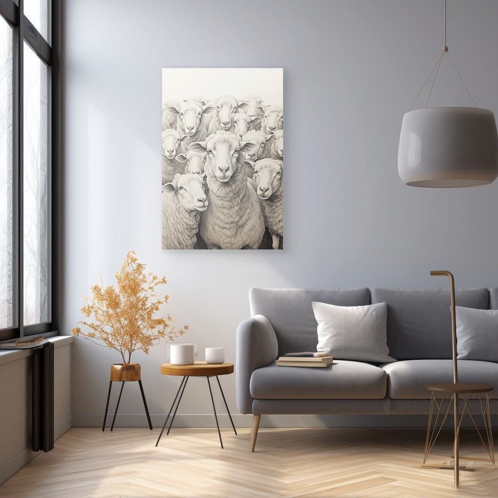 Flock Of Sheep Wall Art