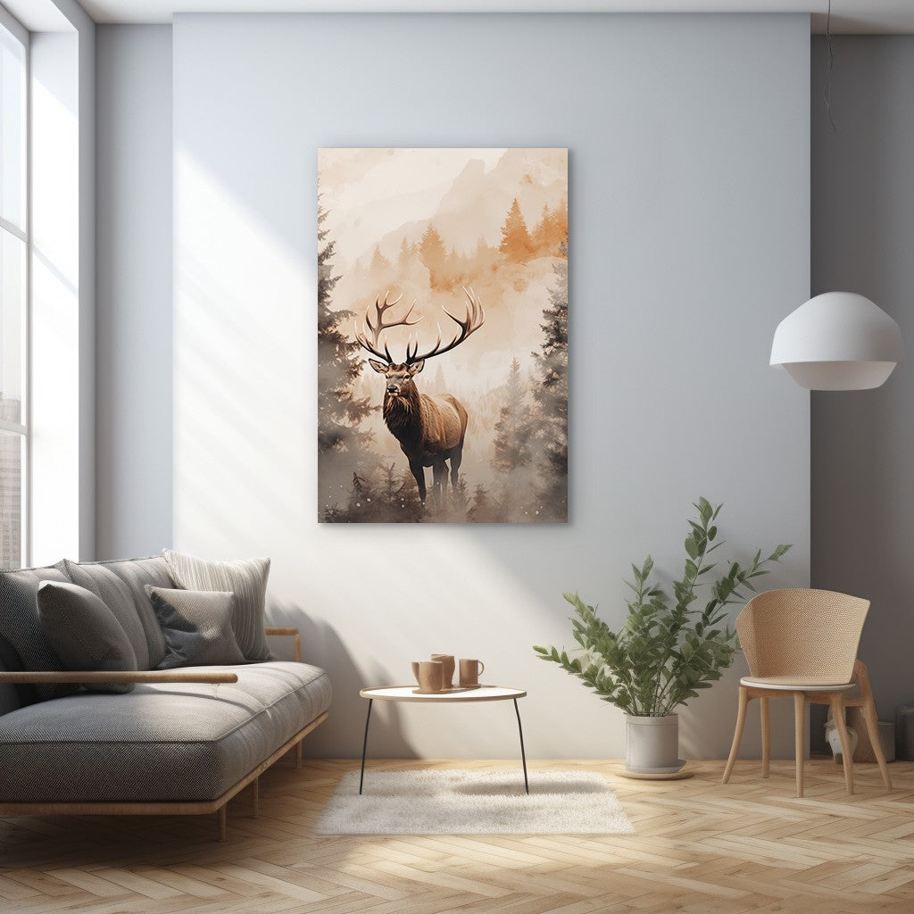 The Forest Elk Wall Art