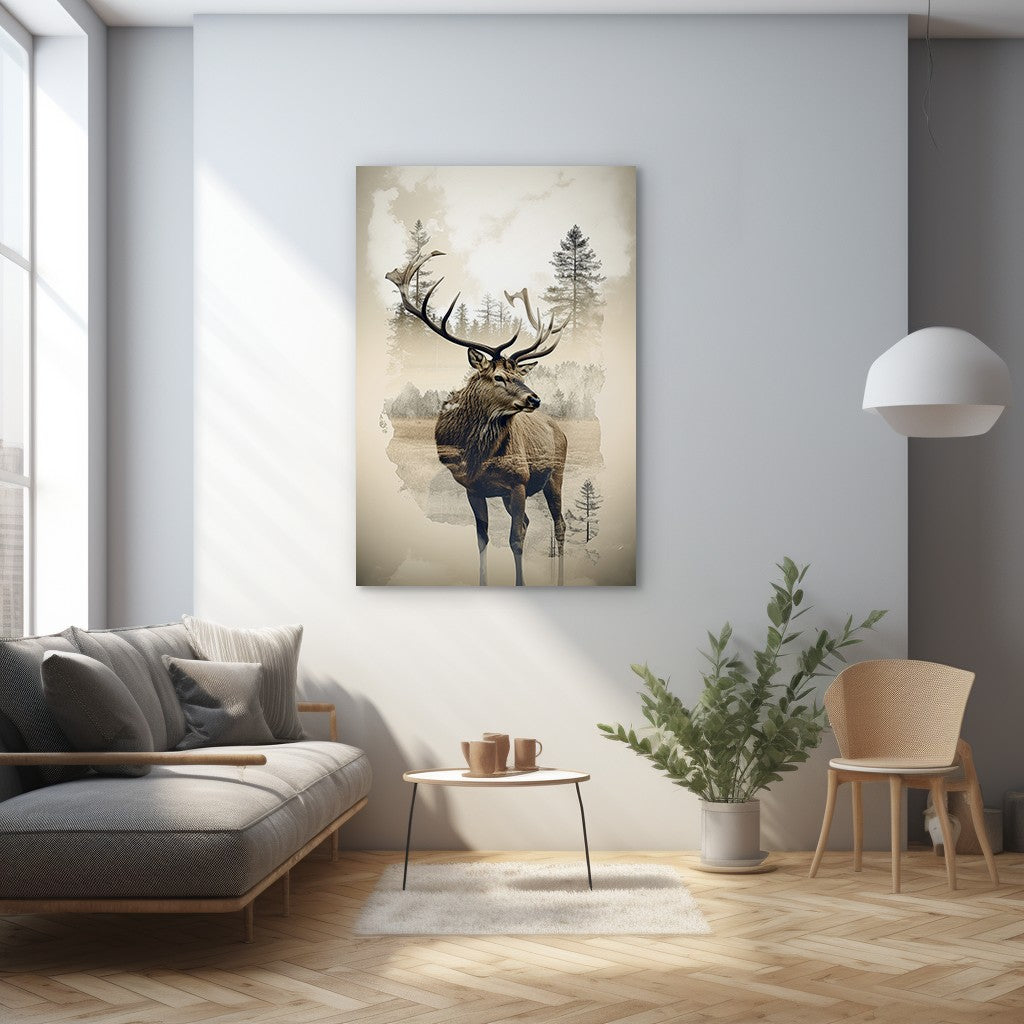 Elk and Wilderness Wall Art