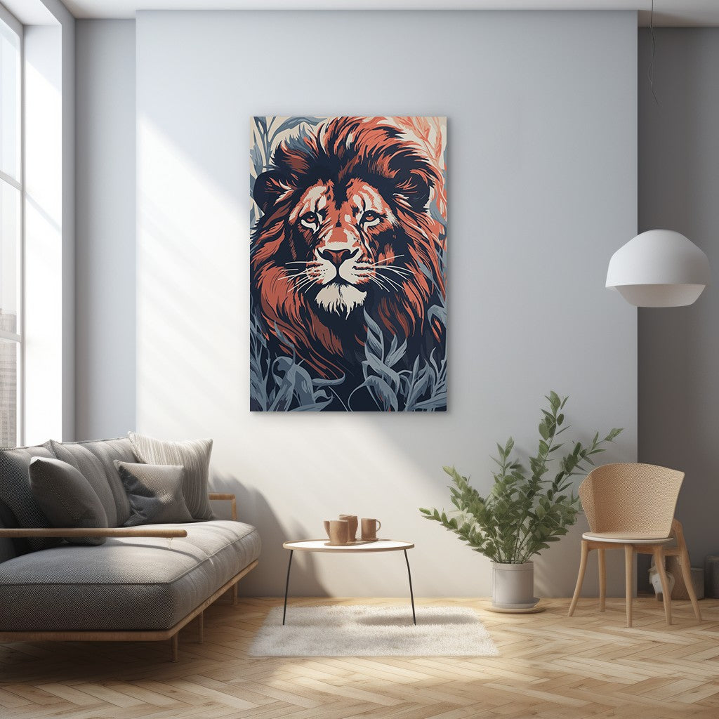 Commanding Authority Of Lion Wall Art