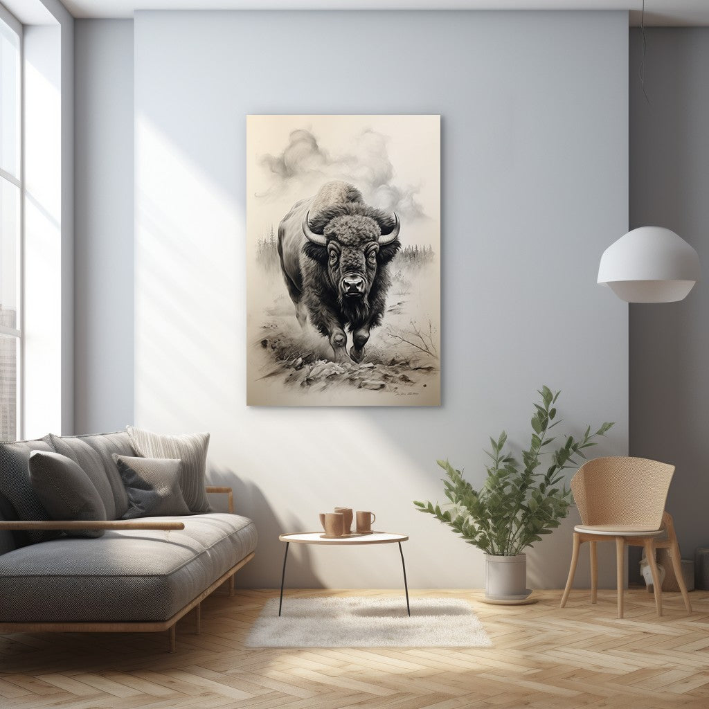 Bison In Hayden Valley