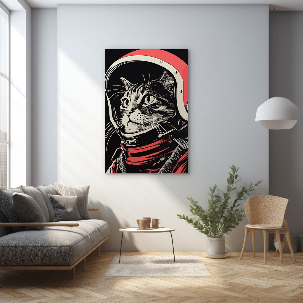 Astronaut Cat Wall Art