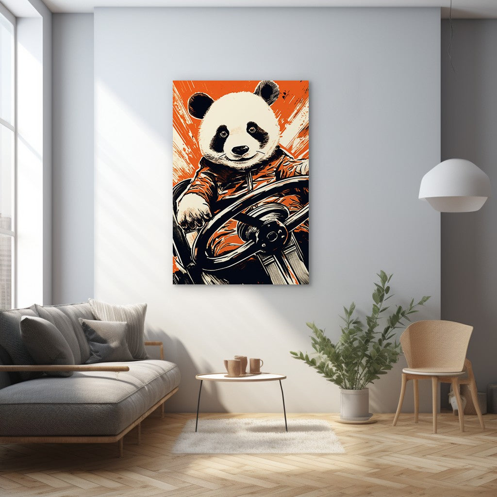Panda's Joyride Wall Art