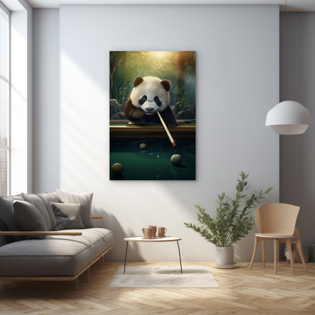 The Panda's Snooker Delight Wall Art