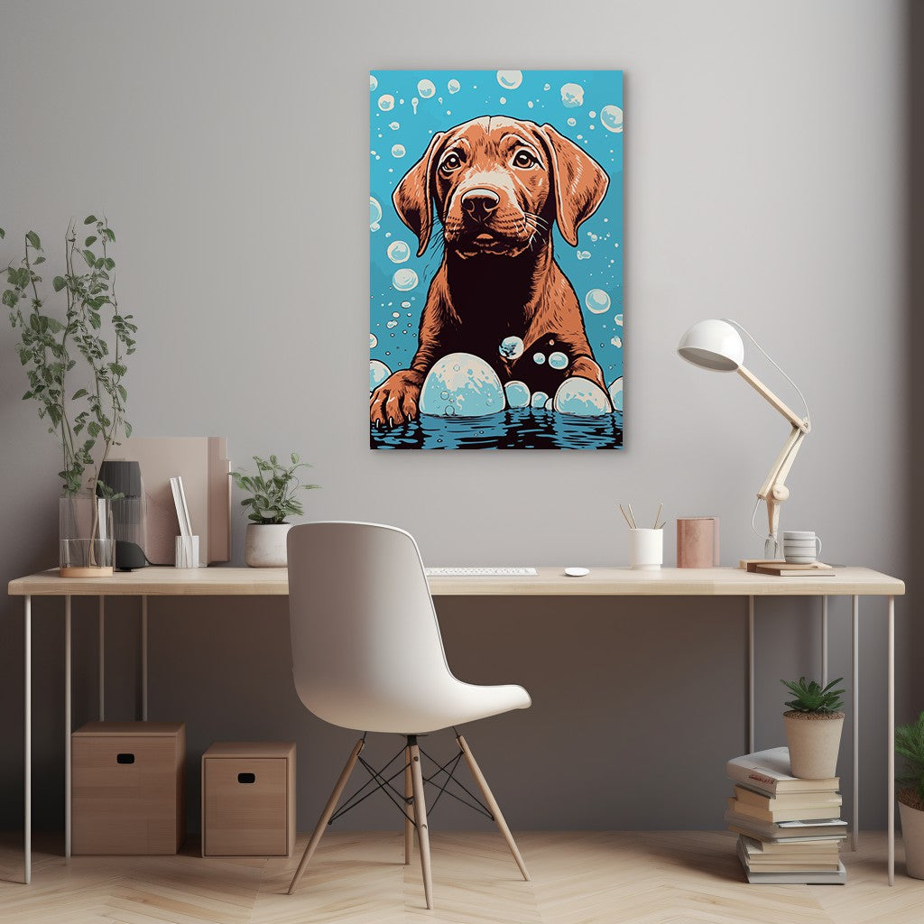 Dog Bathing Wall Art