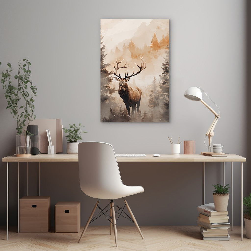 The Forest Elk Wall Art