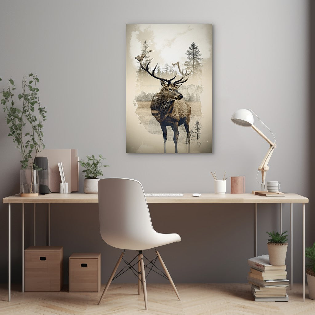 Elk and Wilderness Wall Art