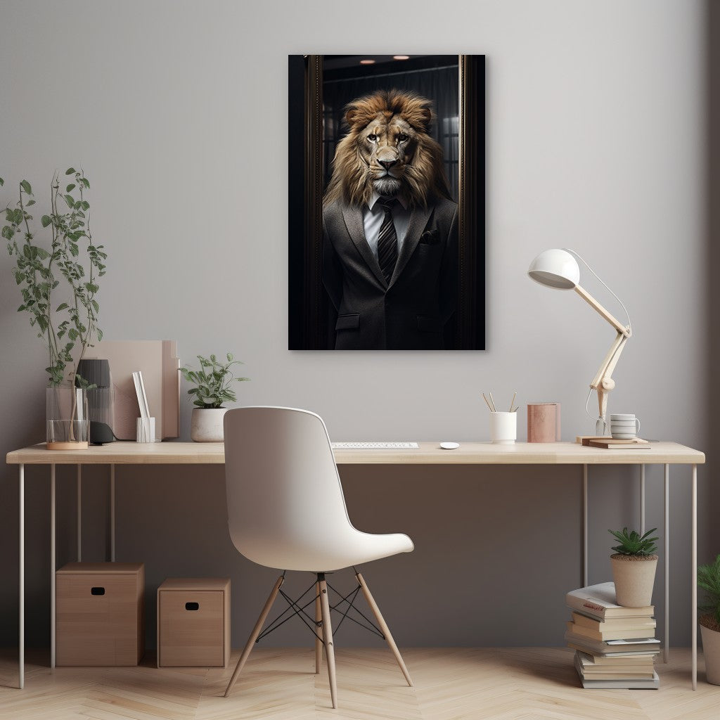 The Suited Lion Wall Art