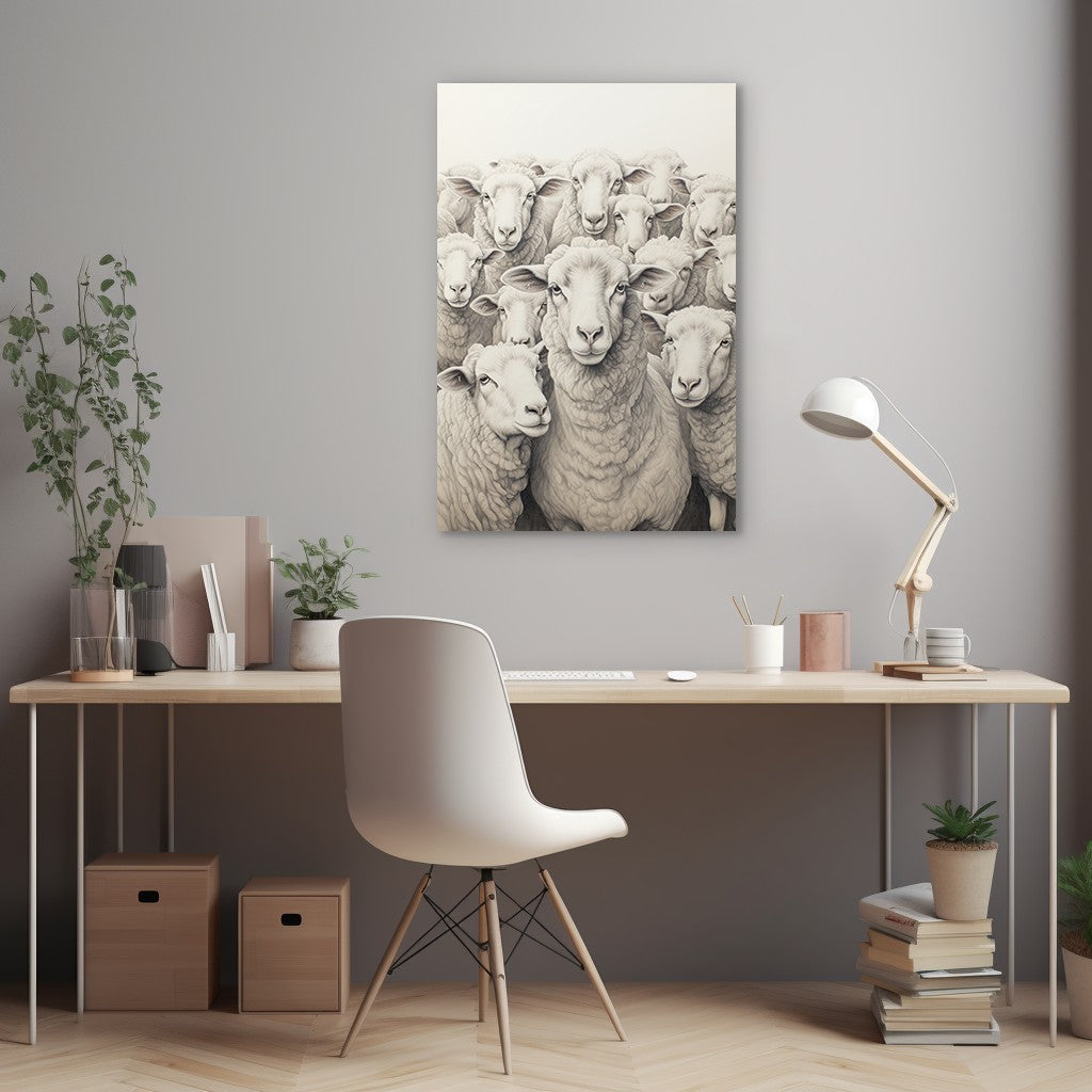 Flock Of Sheep Wall Art